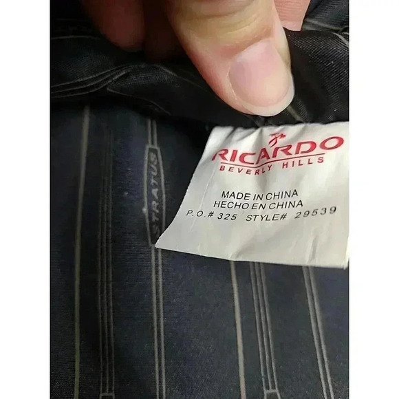 Stratus Ricardo Beverly Hills Tapestry Tote Bag Palm Trees Zipper - Picture 7 of 7